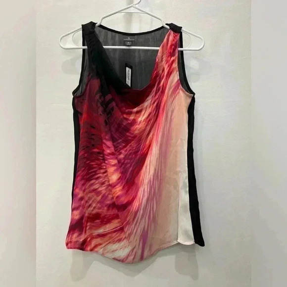Sheer Back Cowl Neck Tank Top Size S​ - Picture 1 of 7